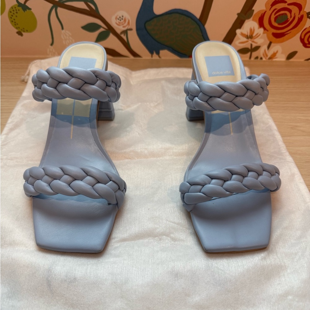 Stylish Blue Braided Women's Heels